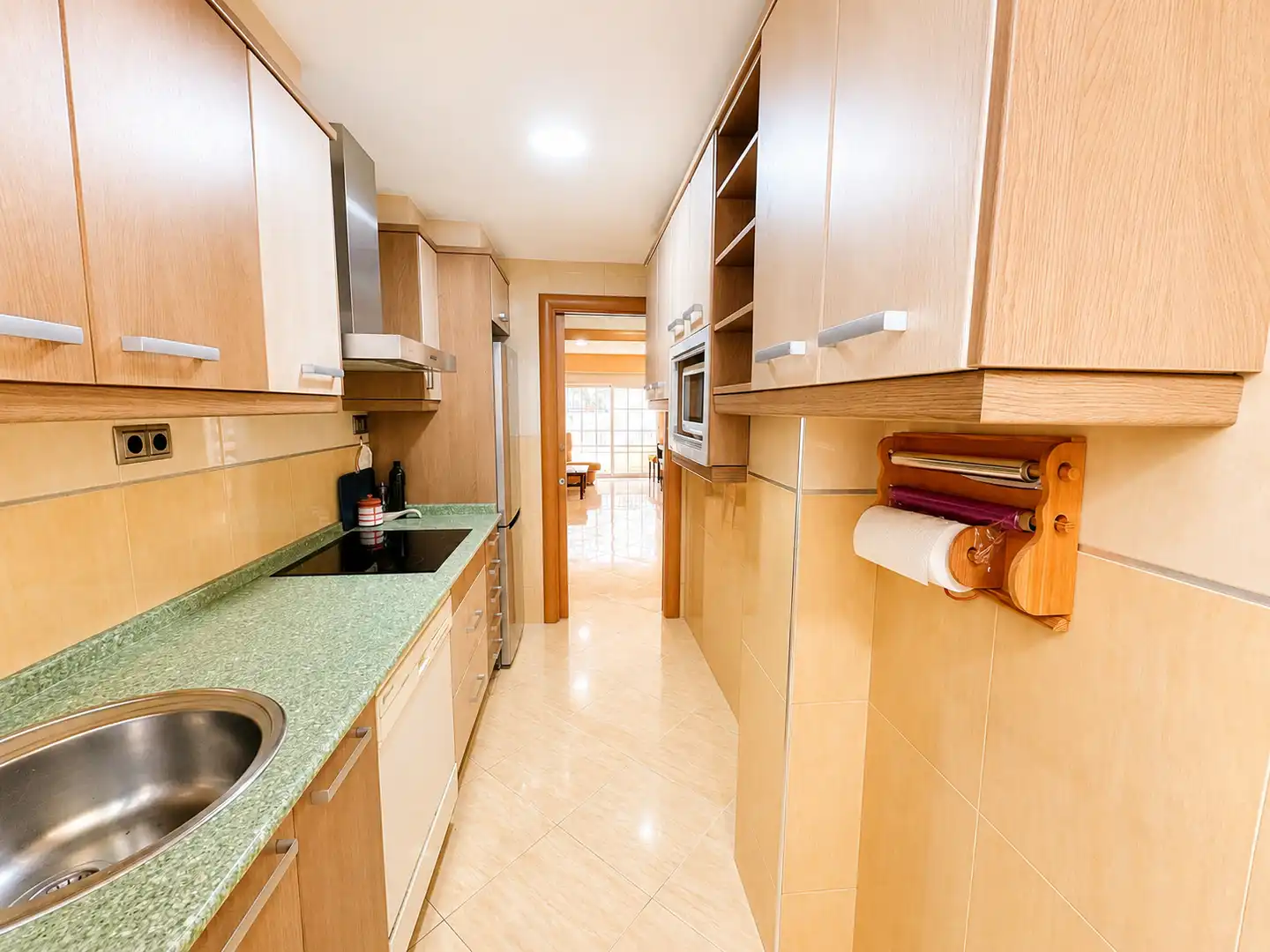 Kitchen of Flat for sale in Valencia  with Air Conditioner, Furnished and Oven