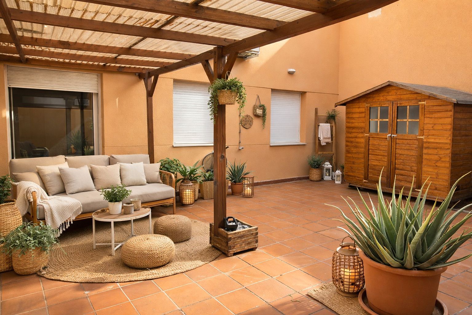 Terrace of Planta baja for sale in Girona Capital  with Air Conditioner, Heating and Oven