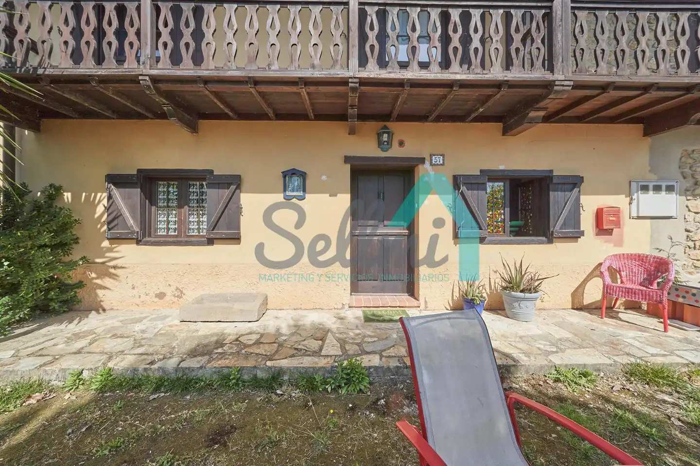 Vista exterior de Casa o chalet en venta en Siero con Calefacción, Jardín privado y Parquet