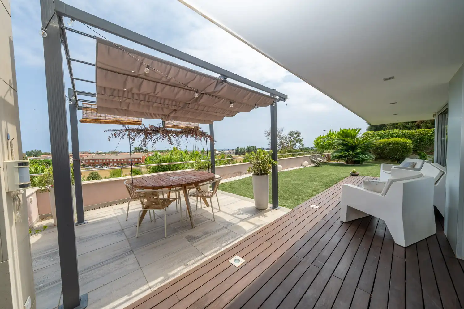 Terraza de Casa o chalet en venta en Santa Susanna con Aire acondicionado, Calefacción y Jardín privado