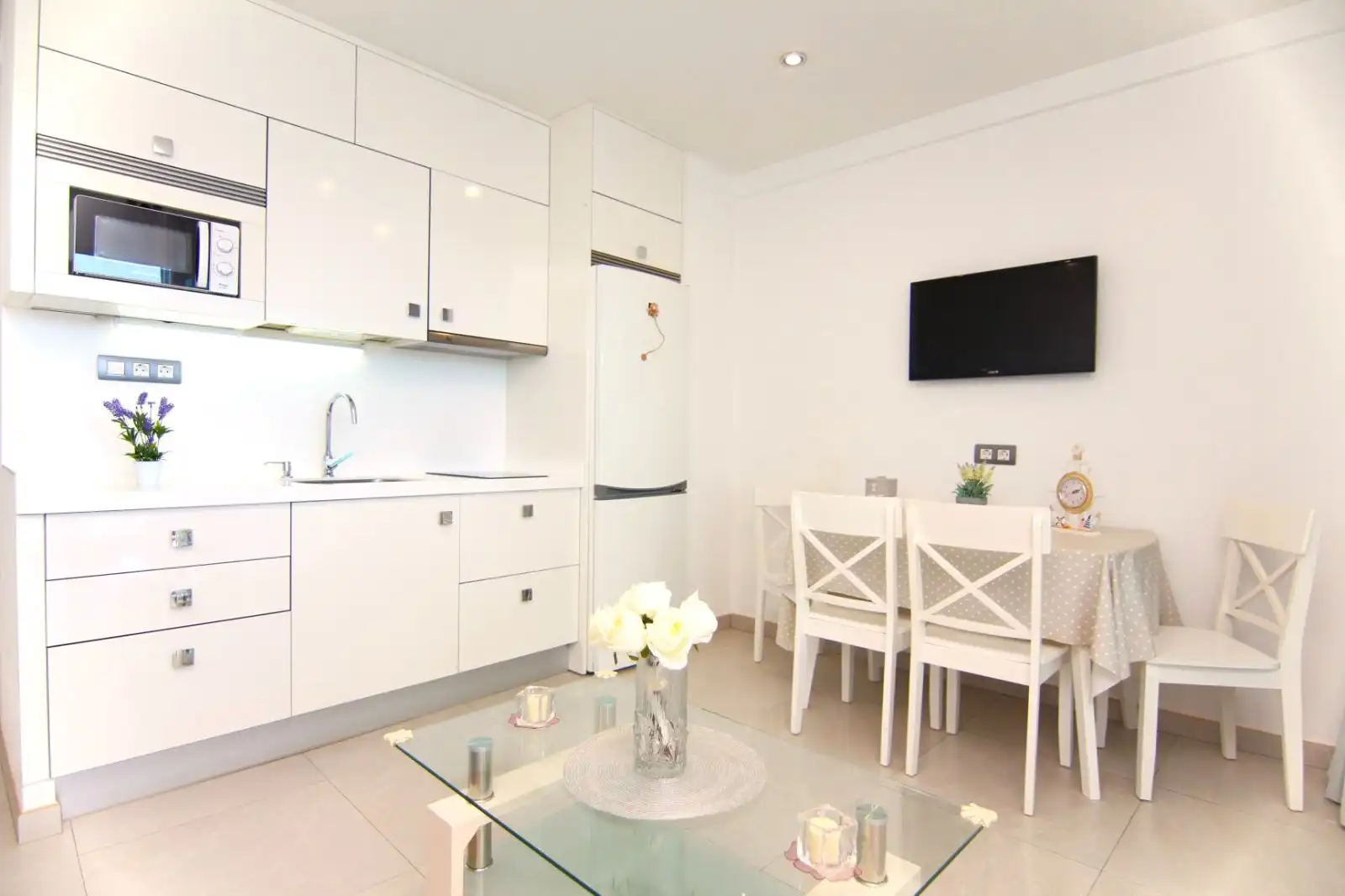 Cocina de Piso de alquiler en Mogán con Terraza, Amueblado y Microondas