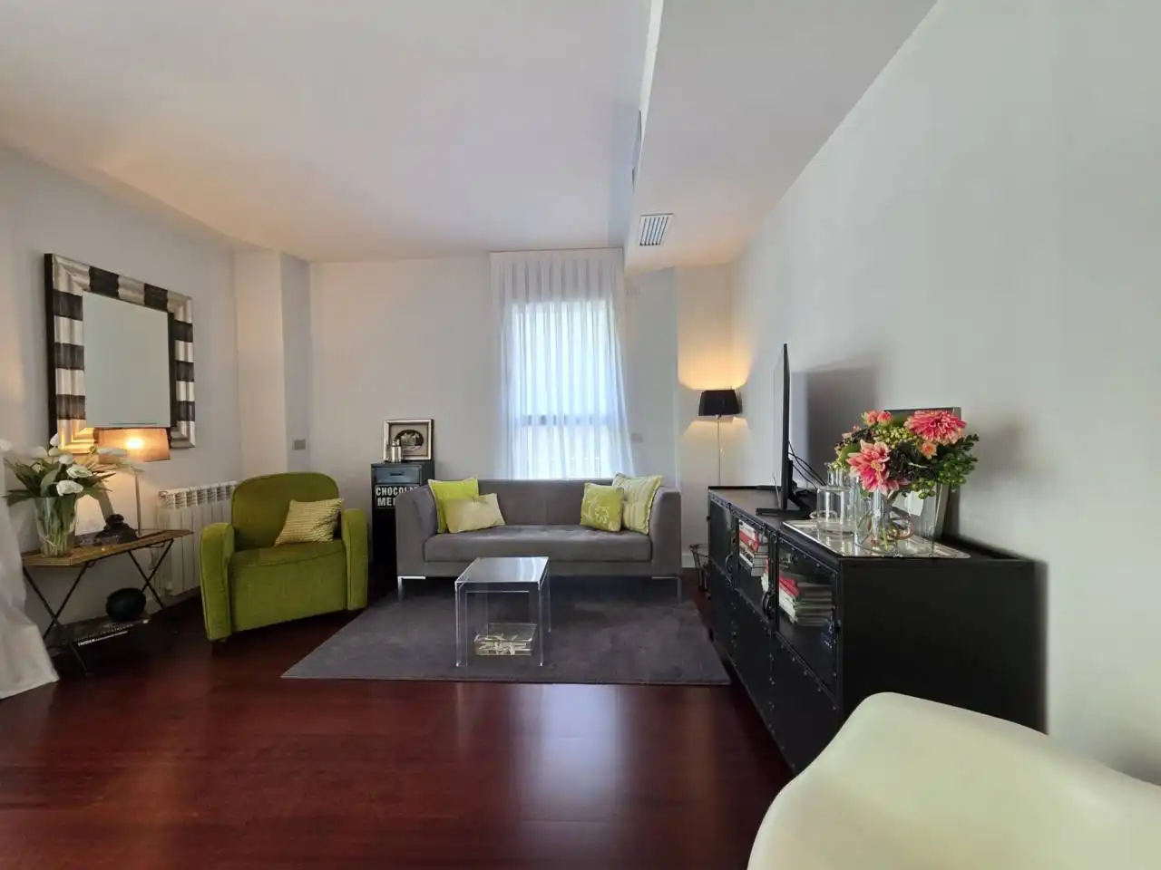 Wohnzimmer von Wohnungen zum Verkauf in Barcelona mit Klimaanlage, Heizung und Parkett