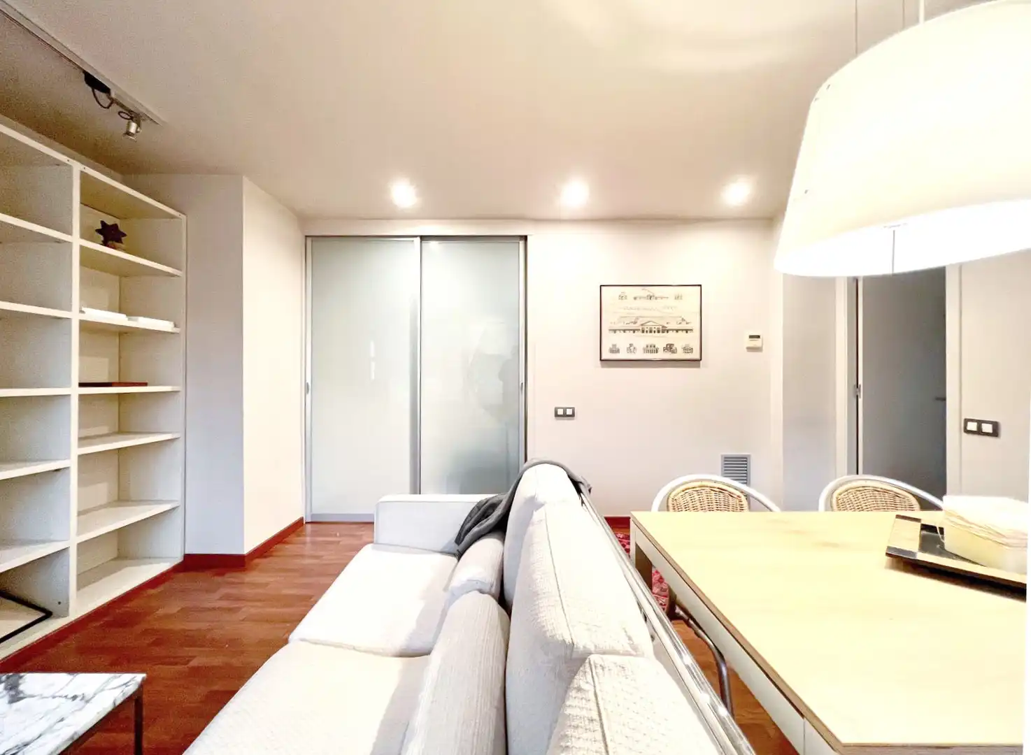 Sala de estar de Piso en venta en Barcelona con Aire acondicionado, Calefacción y Parquet
