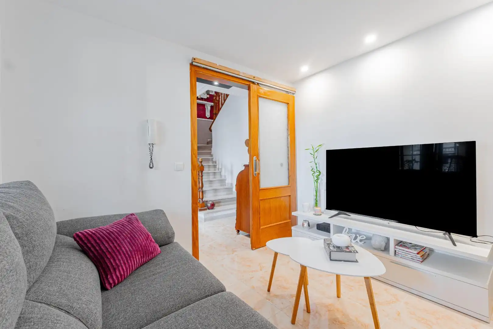 Sala de estar de Casa adosada en venta en Calvià con Aire acondicionado, Jardín privado y Terraza