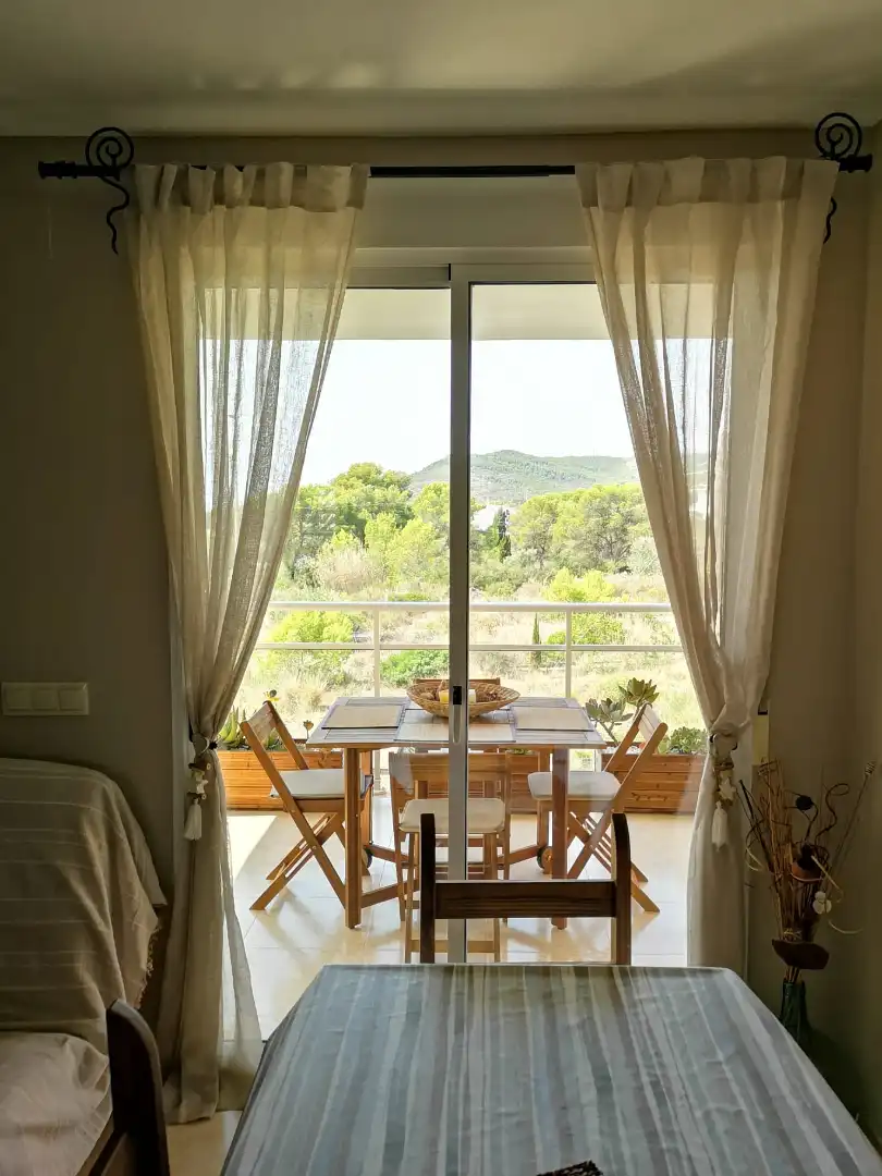 Menjador de Apartament de lloguer en Peñíscola / Peníscola amb Aire condicionat, Calefacció i Terrassa