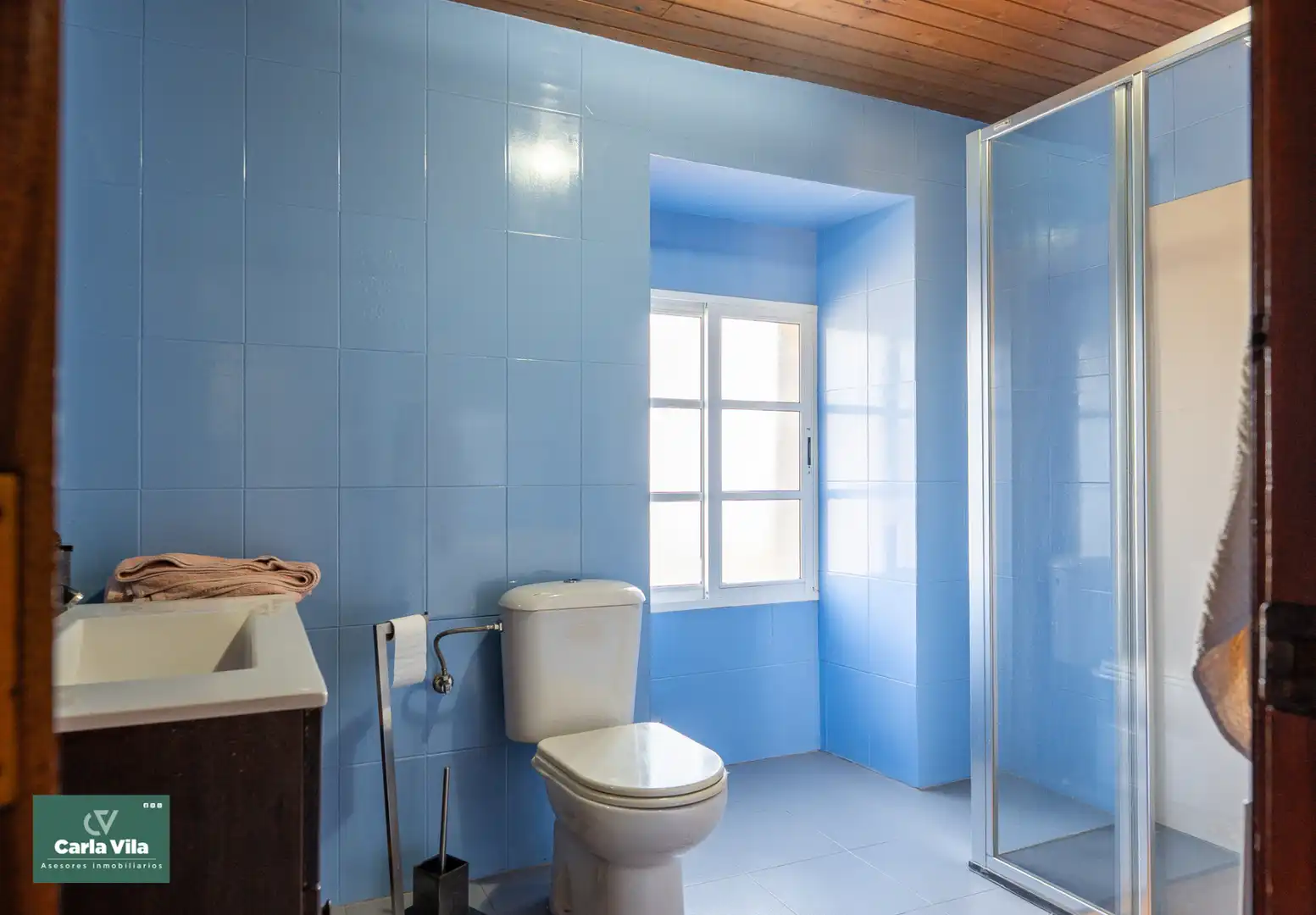 Baño de Finca rústica en venta en O Corgo   con Calefacción, Jardín privado y Parquet