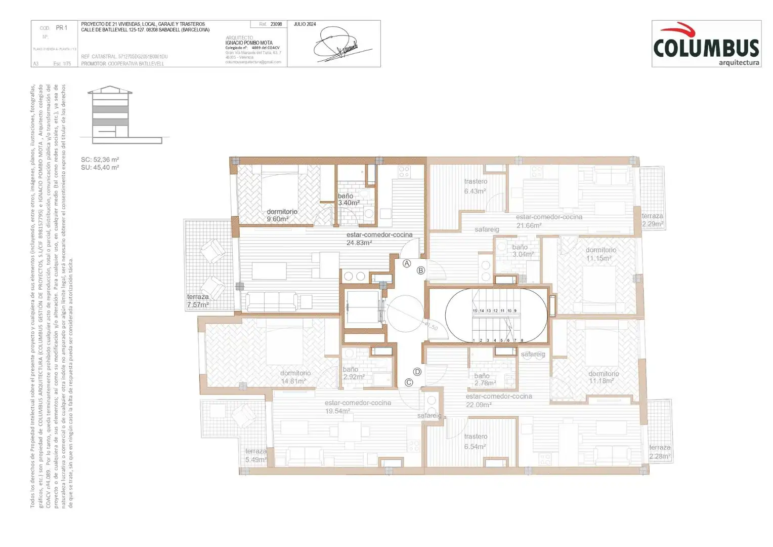 Wohnung zum Verkauf in Sabadell mit Heizung, Privatgarten und Terrasse