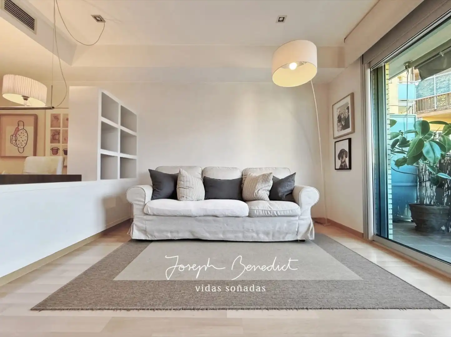 Sala de estar de Ático en venta en Castelldefels con Aire acondicionado, Calefacción y Parquet