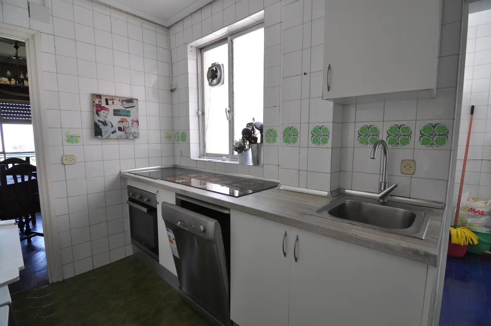 Küche von Wohnung zur Miete in Cáceres mit Klimaanlage, Heizung und Parkett
