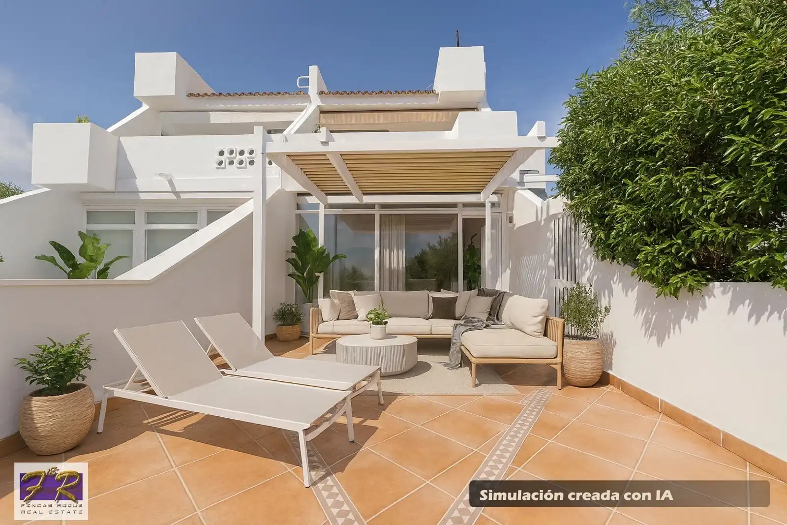 Terrasse von Wohnung zum Verkauf in Alcúdia mit Klimaanlage, Terrasse und Abstellraum