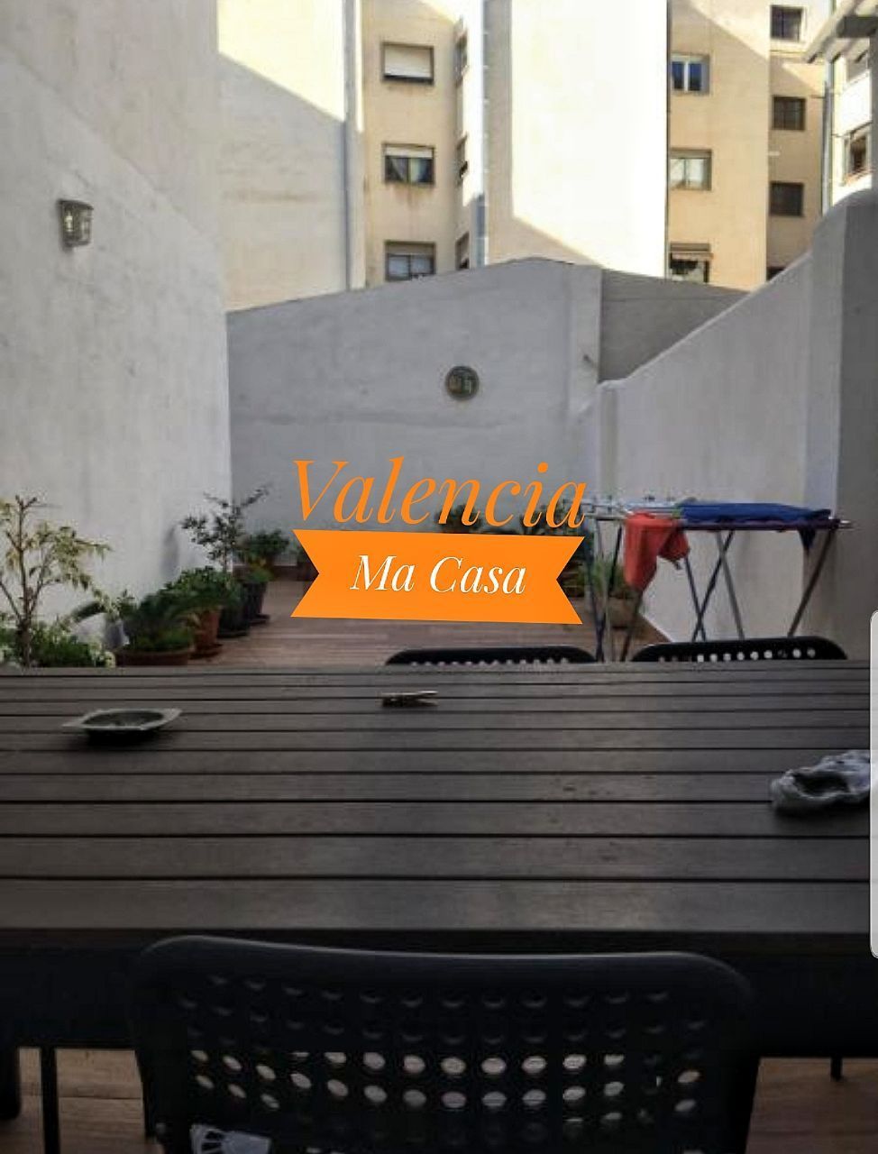 Garden of Flat to rent in  Valencia Capital  with Air Conditioner, Heating and Terrace