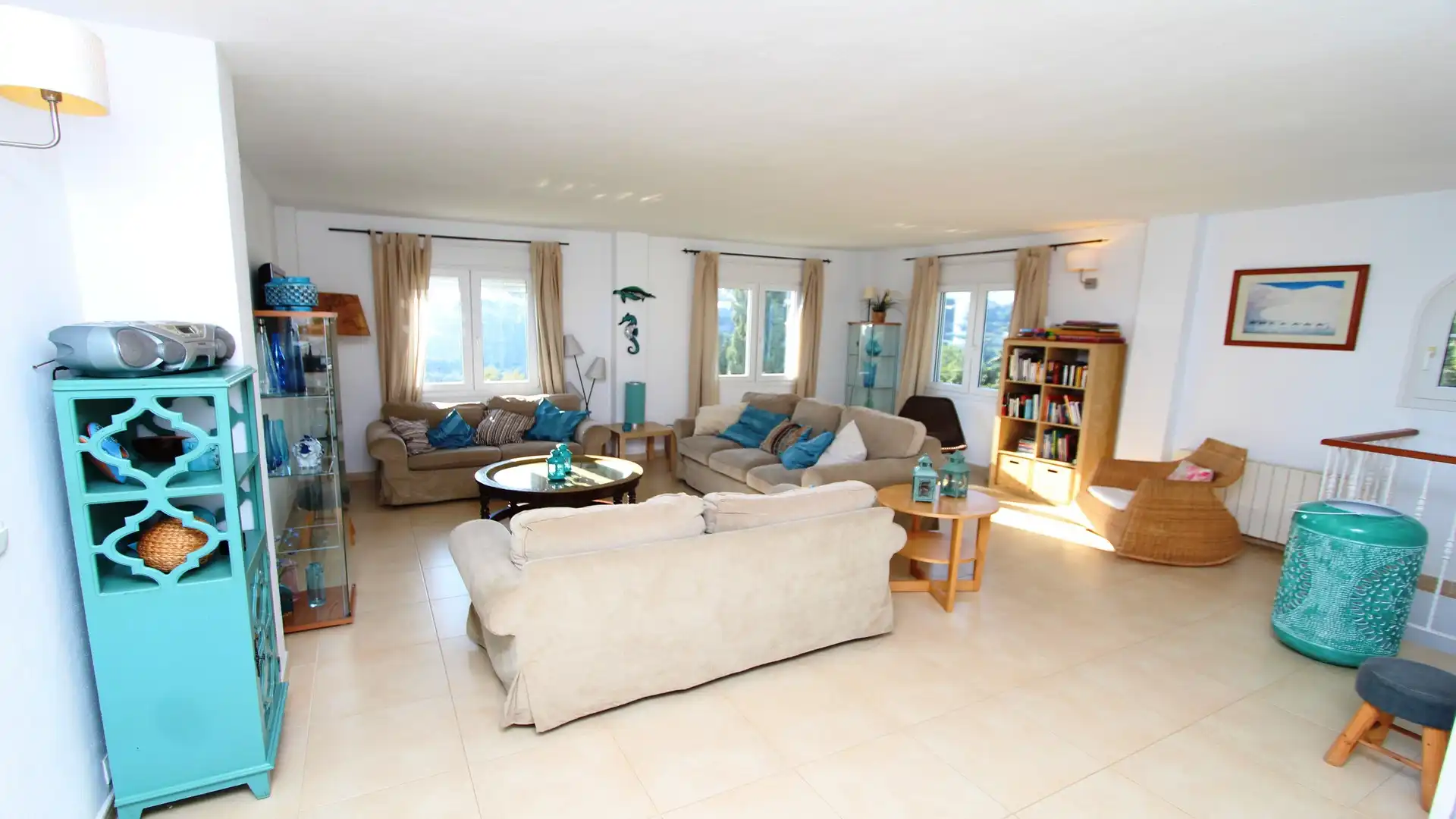 Living room of Houses for sale in Frigiliana  with Air Conditioner, Private garden and Terrace