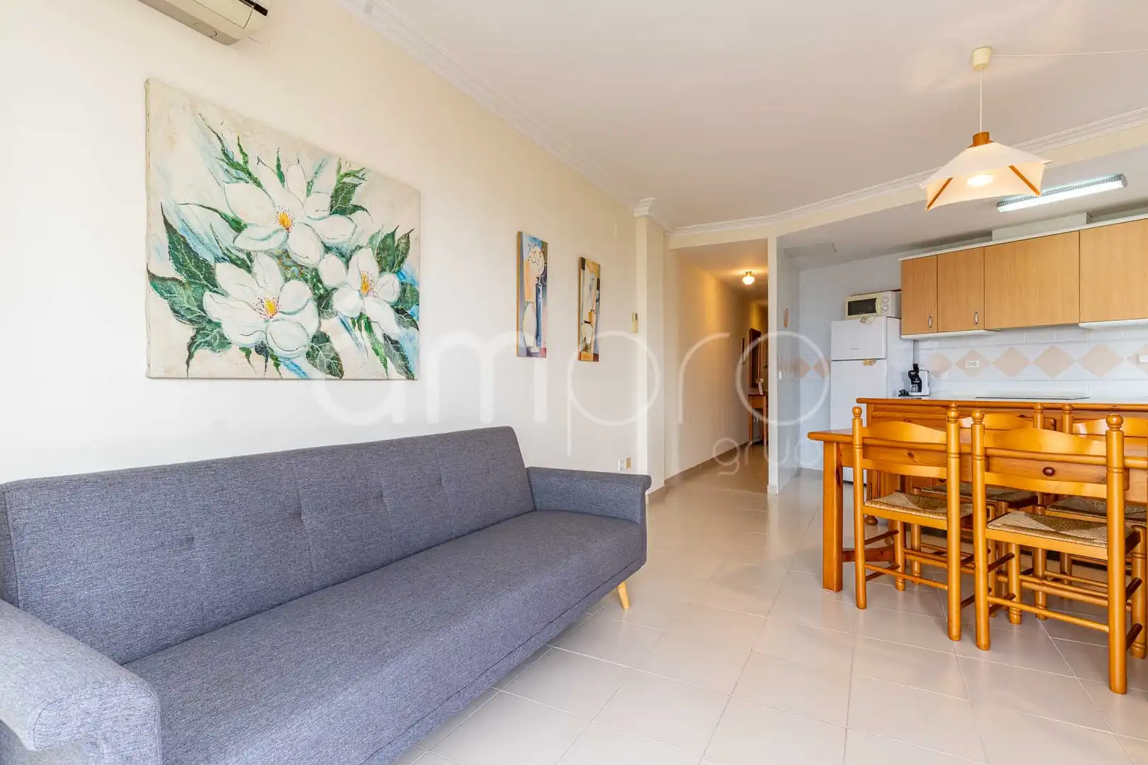 Wohnzimmer von Wohnung zum Verkauf in Torredembarra mit Klimaanlage, Terrasse und Schwimmbad