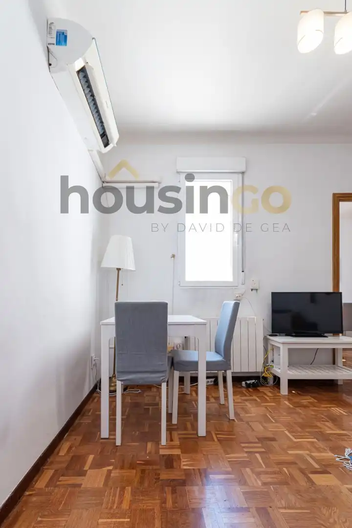 Sala de estar de Piso de alquiler en Madrid con Aire acondicionado, Calefacción y Parquet