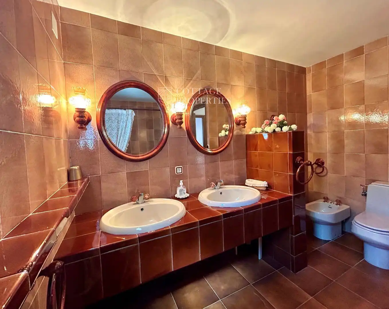 Baño de Finca rústica en venta en Darnius con Calefacción