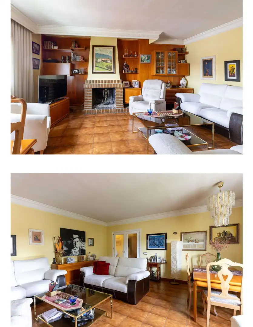 Sala de estar de Casa o chalet en venta en La Moraleja con Calefacción, Jardín privado y Parquet