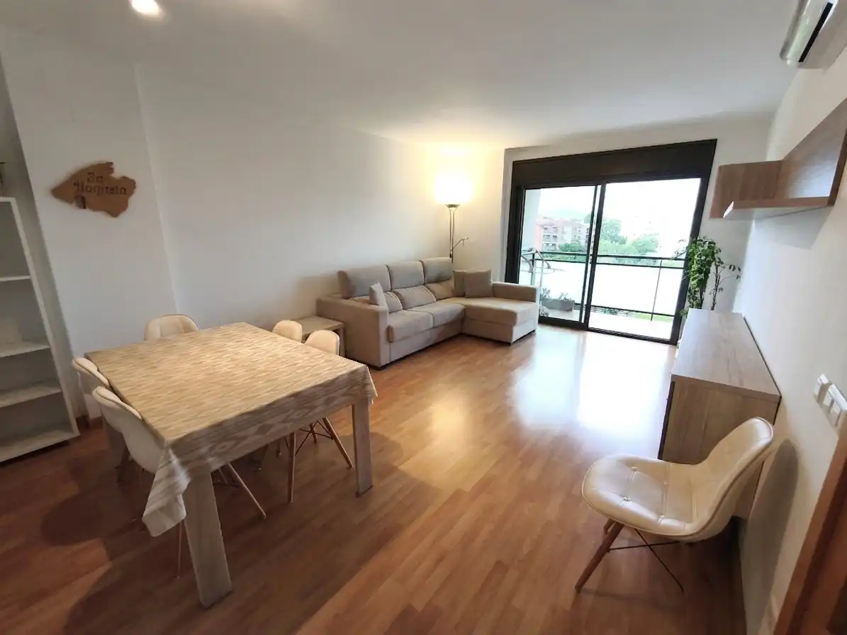 Sala de estar de Piso en venta en Girona con Aire acondicionado, Calefacción y Parquet