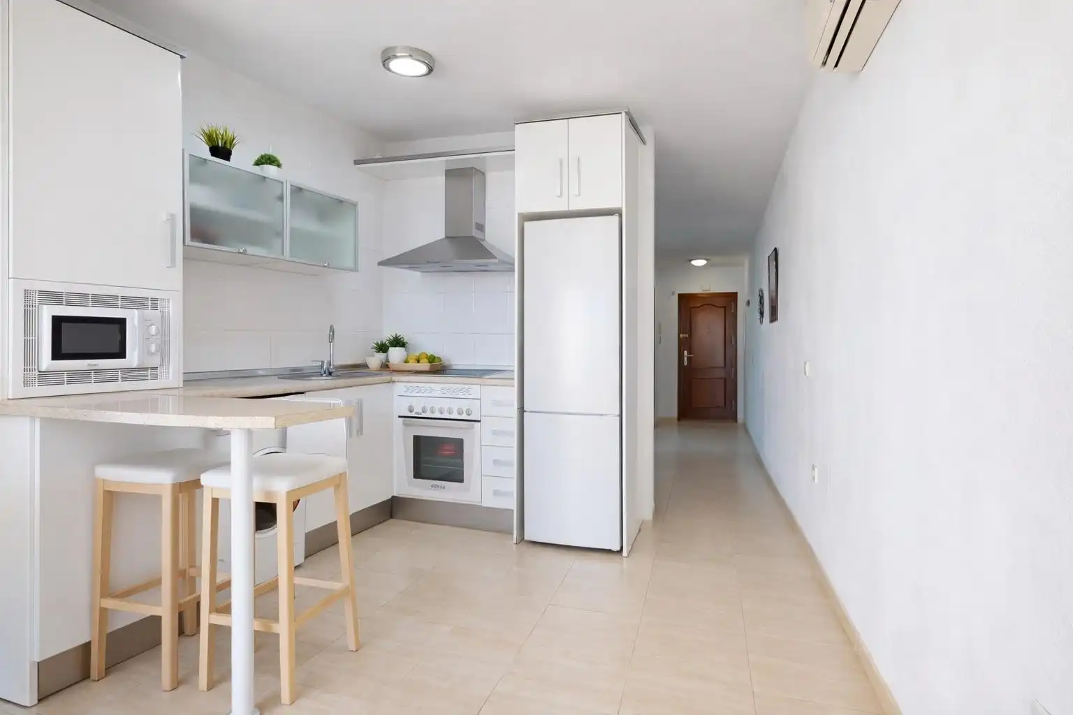 Kitchen of Flat for rent in Roquetas de Mar  with Air Conditioner, Heating and Private garden