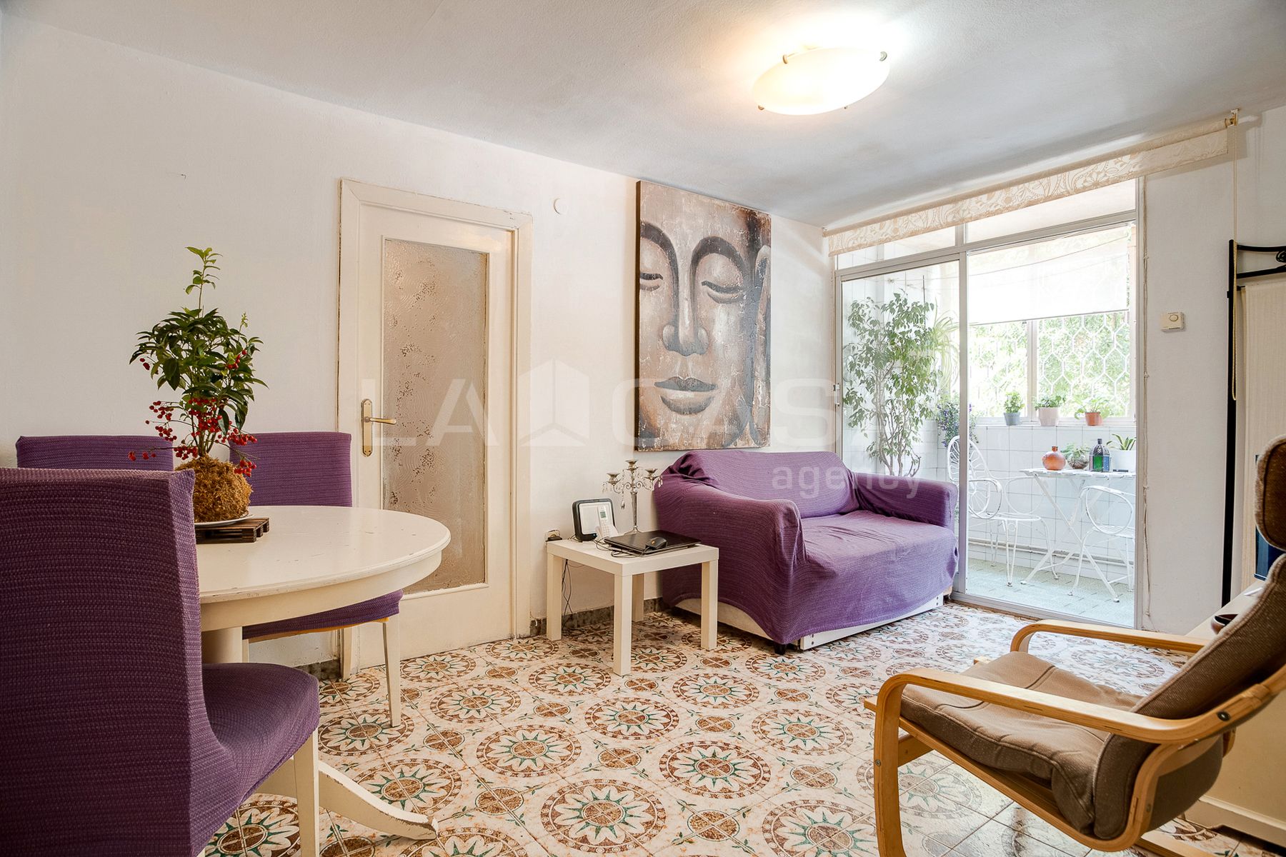 Sala d'estar de Pis en venda en  Barcelona Capital amb Balcó