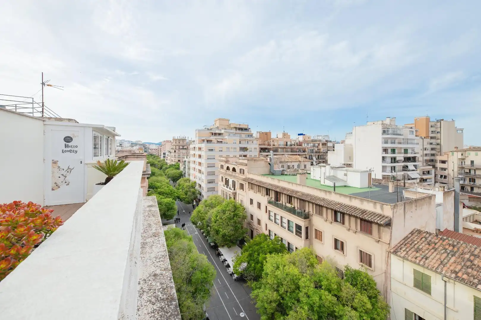 Vista exterior de Àtic en venda en  Palma de Mallorca amb Aire condicionat, Calefacció i Terrassa