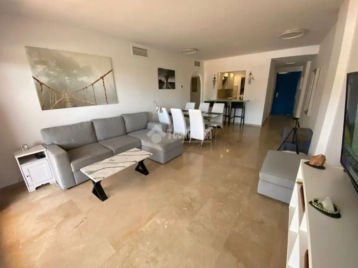 Sala de estar de Piso en venta en Manilva con Aire acondicionado y Terraza