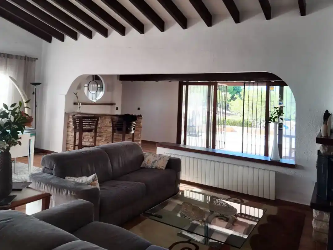 Wohnzimmer von Wohnung zur Miete in La Nucia mit Klimaanlage, Schwimmbad und Balkon