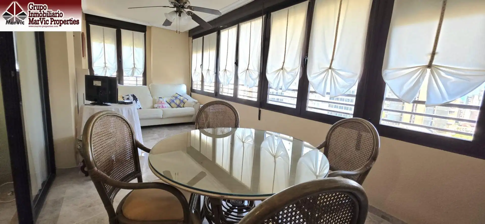 Dining room of Flat for sale in Benidorm  with Terrace and Community pool
