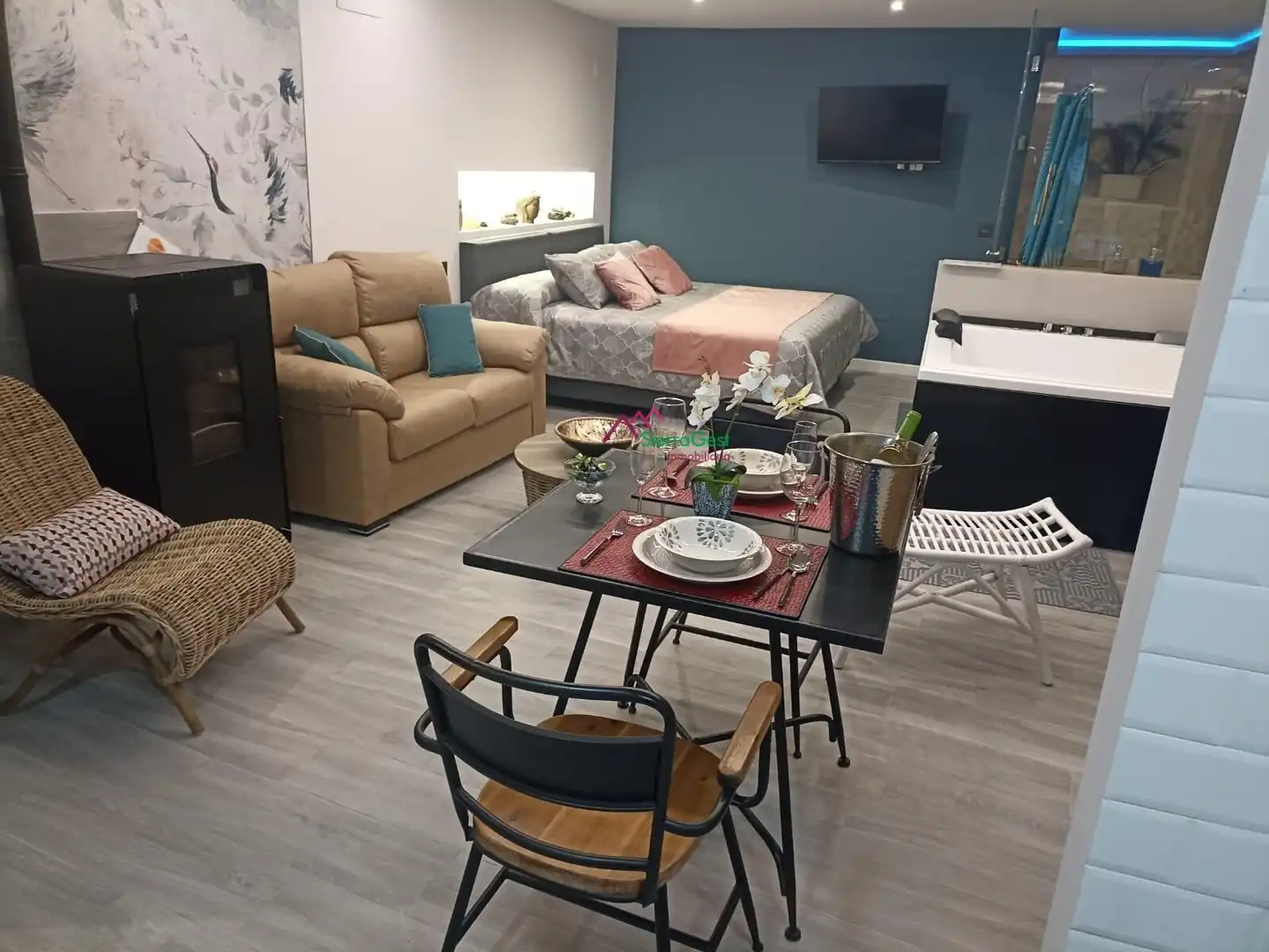 Sala de estar de Loft en venta en Ubrique con Amueblado