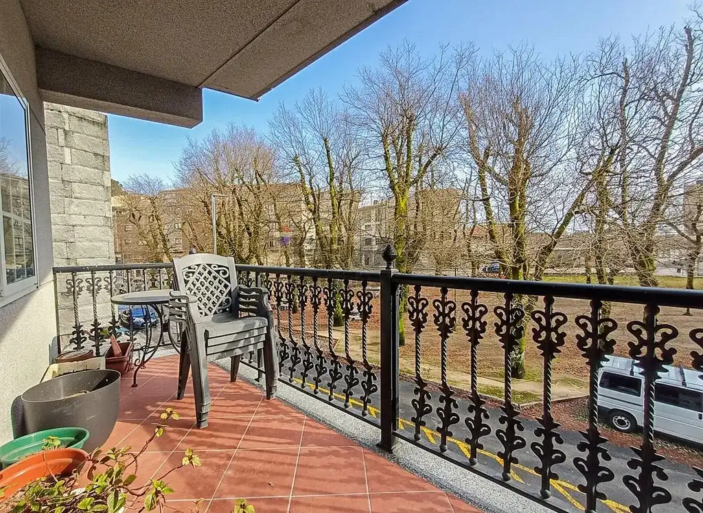 Balcony of Flat for sale in A Cañiza    with Heating and Terrace