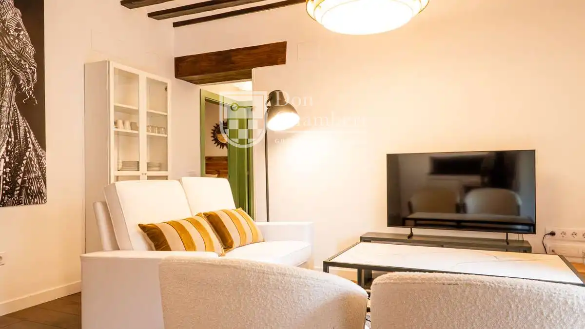 Sala d'estar de Apartament de lloguer en Segovia amb Calefacció, Terrassa i Moblat