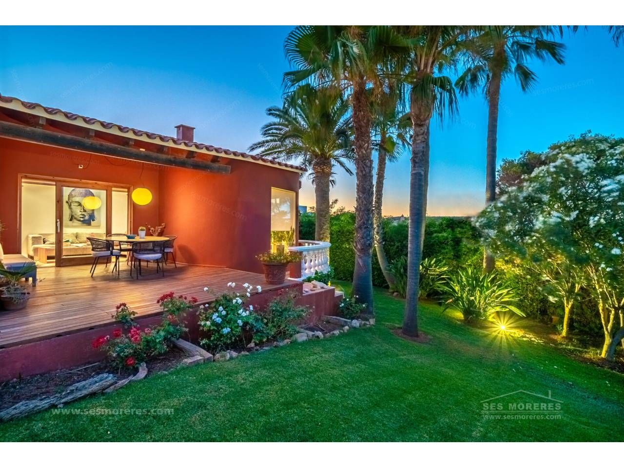 Terraza de Casa o chalet en venta en Sant Lluís con Aire acondicionado, Jardín privado y Piscina