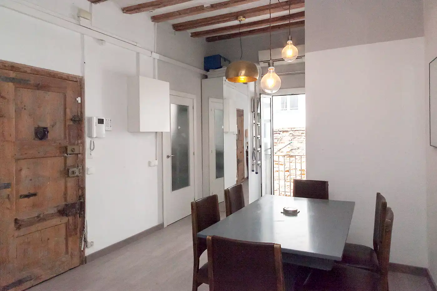 Esszimmer von Wohnung zum Verkauf in Barcelona mit Klimaanlage, Terrasse und Möbliert