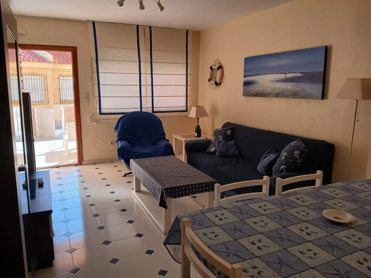Living room of Houses for rent in La Manga del Mar Menor  with Air Conditioner, Heating and Terrace