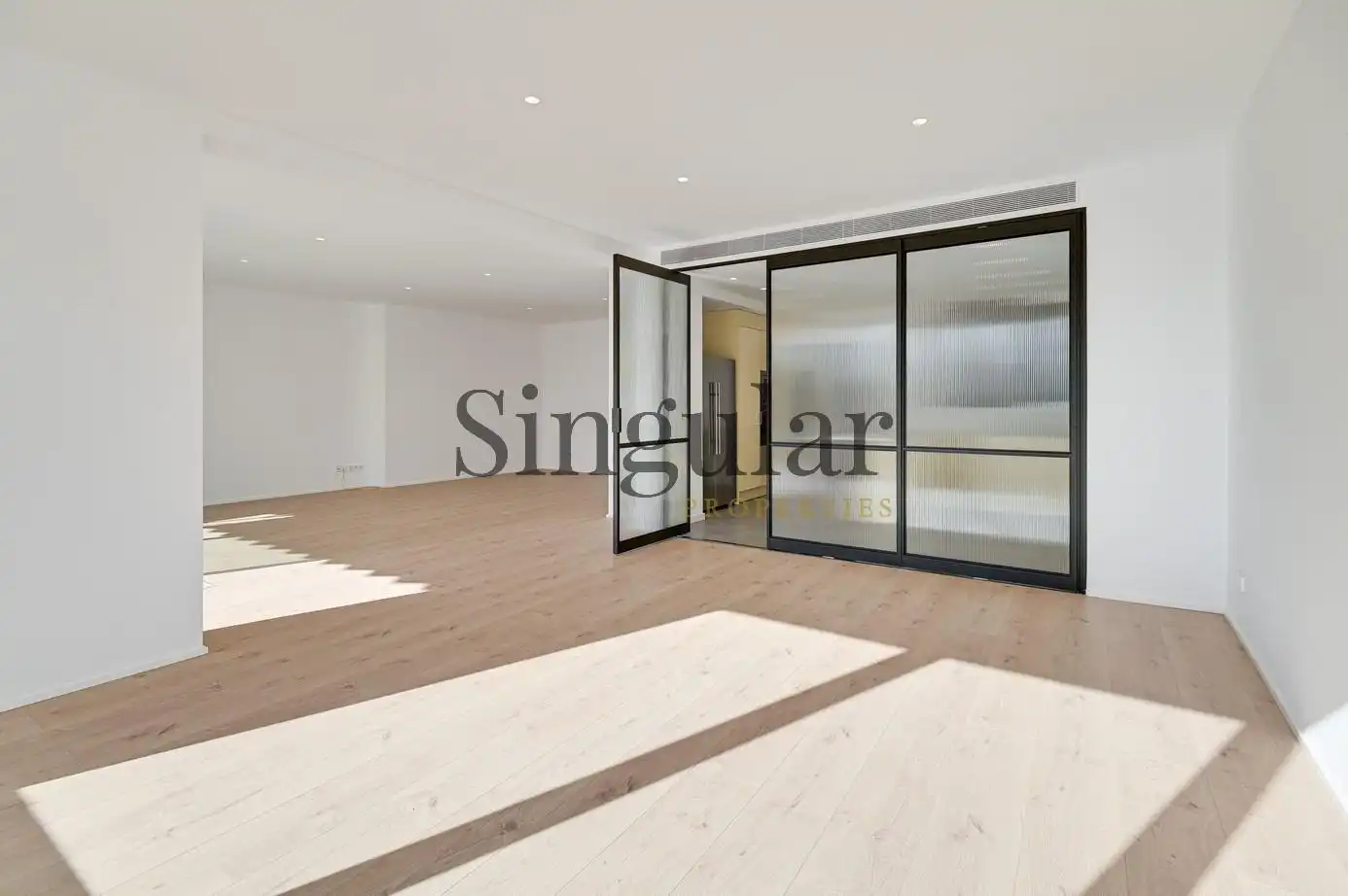 Sala de estar de Piso de alquiler en Barcelona con Aire acondicionado, Calefacción y Parquet