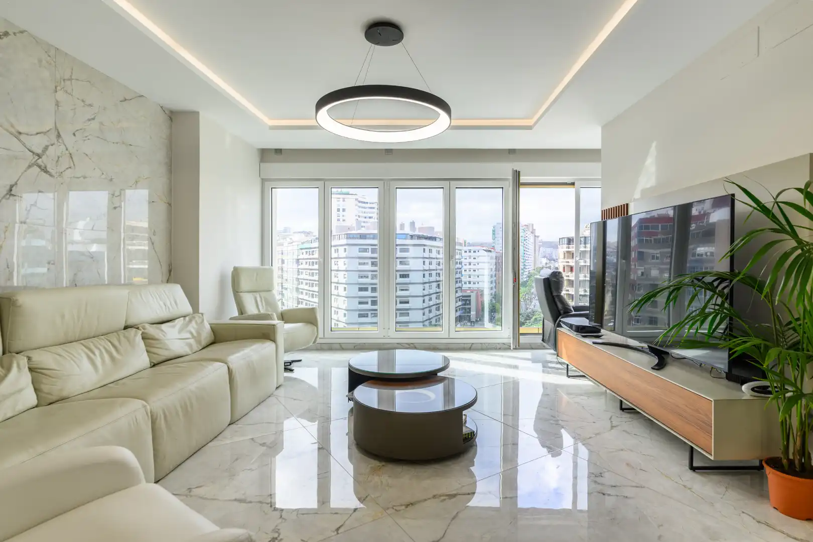 Wohnzimmer von Wohnung zum Verkauf in Las Palmas de Gran Canaria mit Möbliert