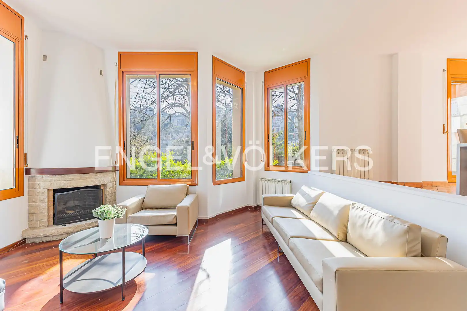 Sala de estar de Casa o chalet de alquiler en Barcelona con Aire acondicionado, Calefacción y Jardín privado