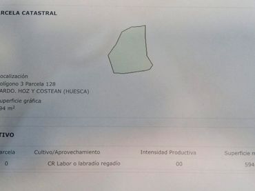 Lands and plots for sale in Hoz y Costean