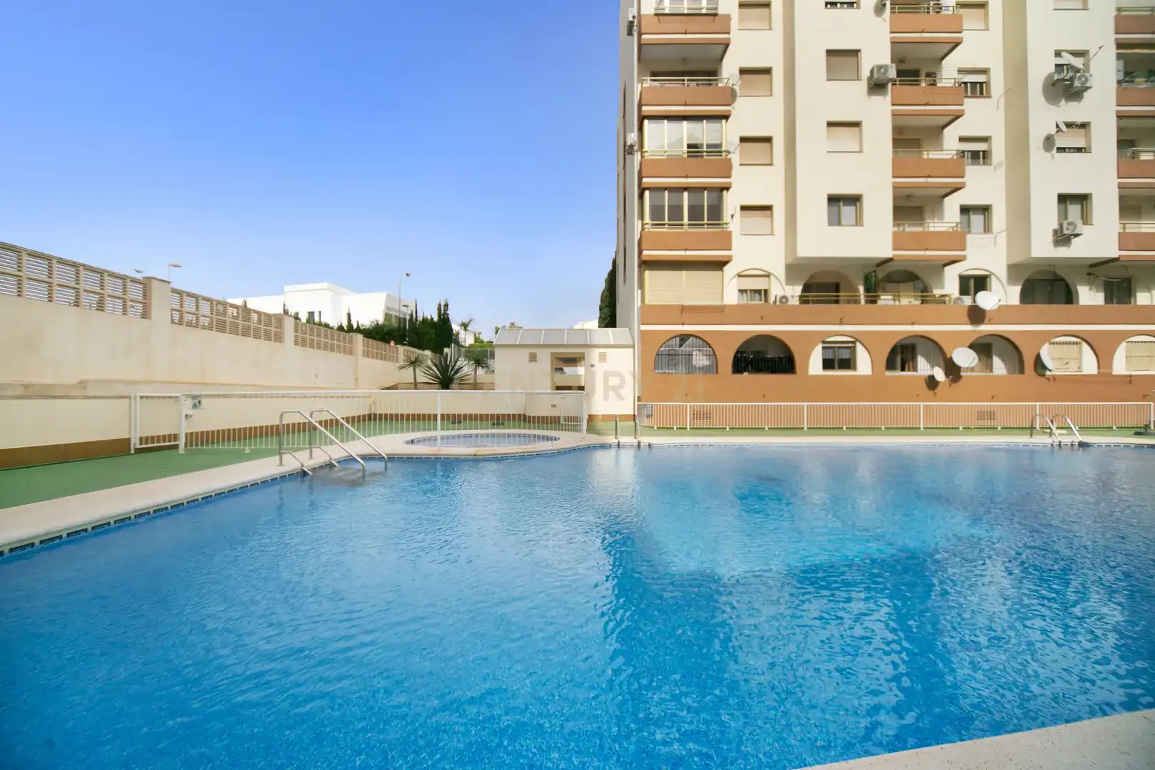 Piscina de Apartament de lloguer en Calpe / Calp amb Aire condicionat, Rentadora i Microones