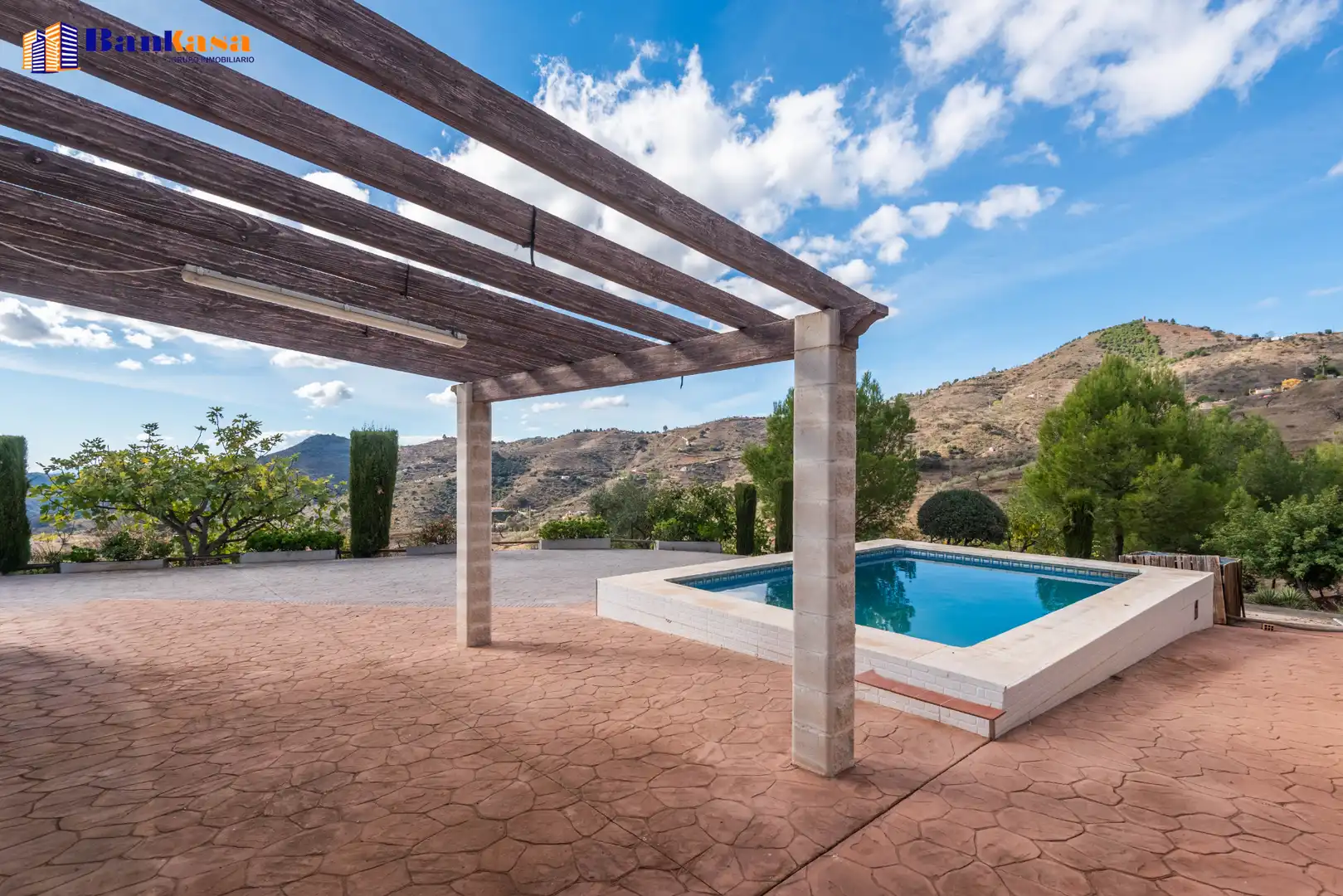 Terraza de Casa o chalet en venta en Casabermeja con Jardín privado, Piscina y Amueblado