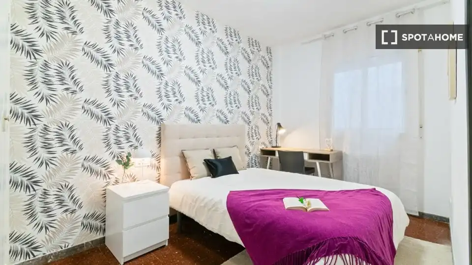 Habitación de Piso de alquiler en Barcelona con Aire acondicionado, Calefacción y Amueblado