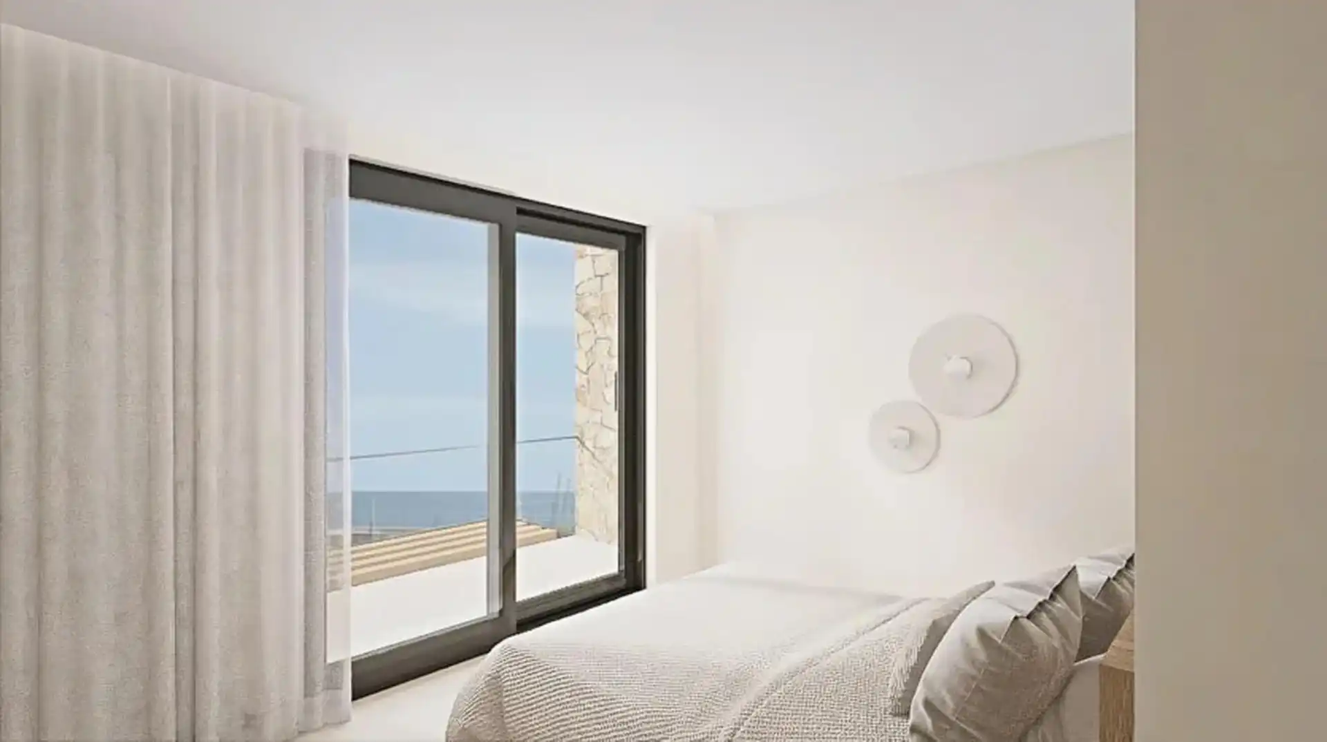 Schlafzimmer von Wohnung zum Verkauf in L'Ametlla de Mar  mit Klimaanlage, Heizung und Privatgarten