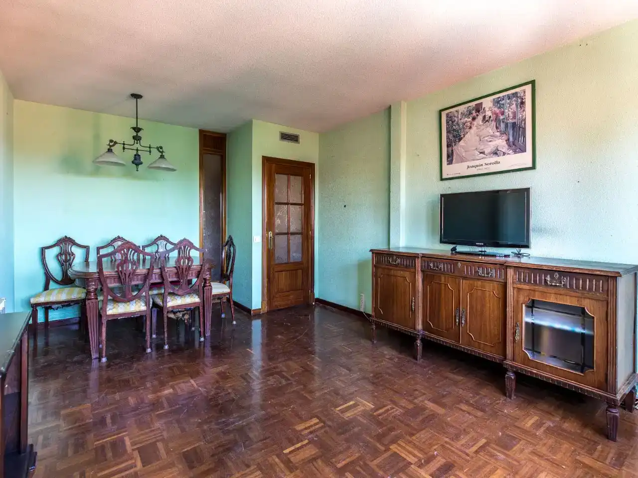 Sala de estar de Piso en venta en Madrid con Aire acondicionado, Jardín privado y Parquet