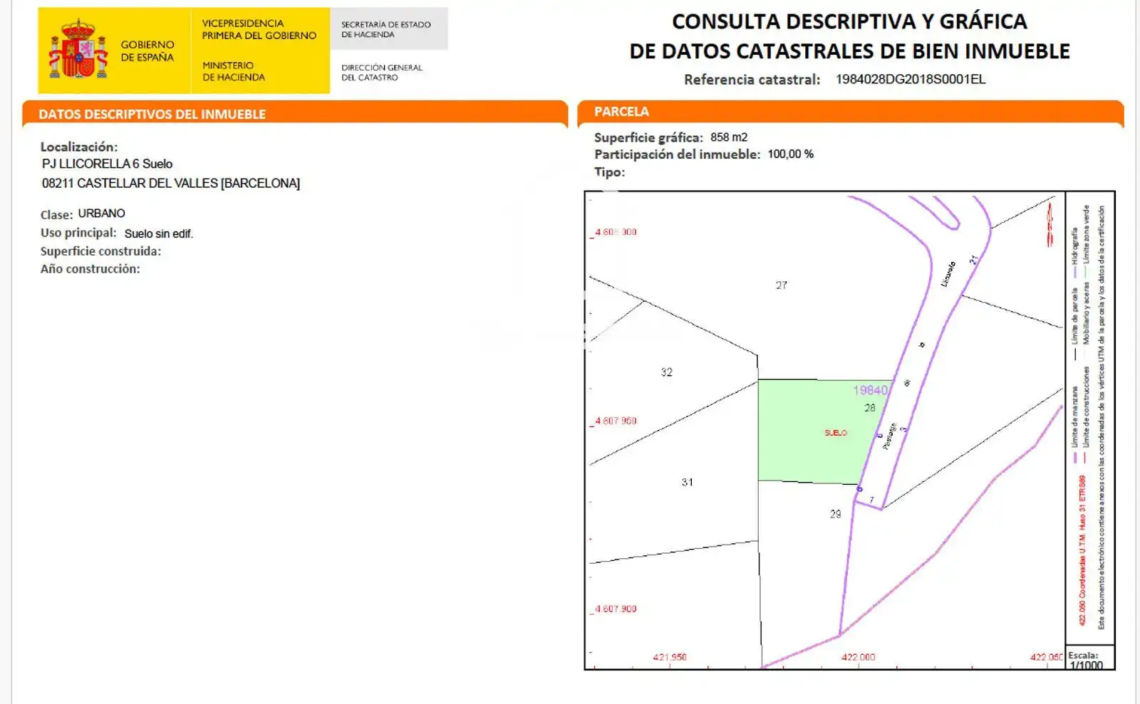 Terreny rústic en venda a LLICORELLA (DE LA), imagen 9