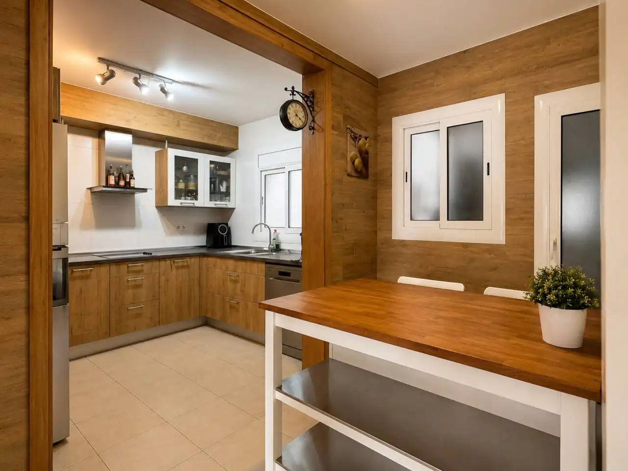 Cocina de Piso en venta en Manresa con Calefacción, Parquet y Terraza