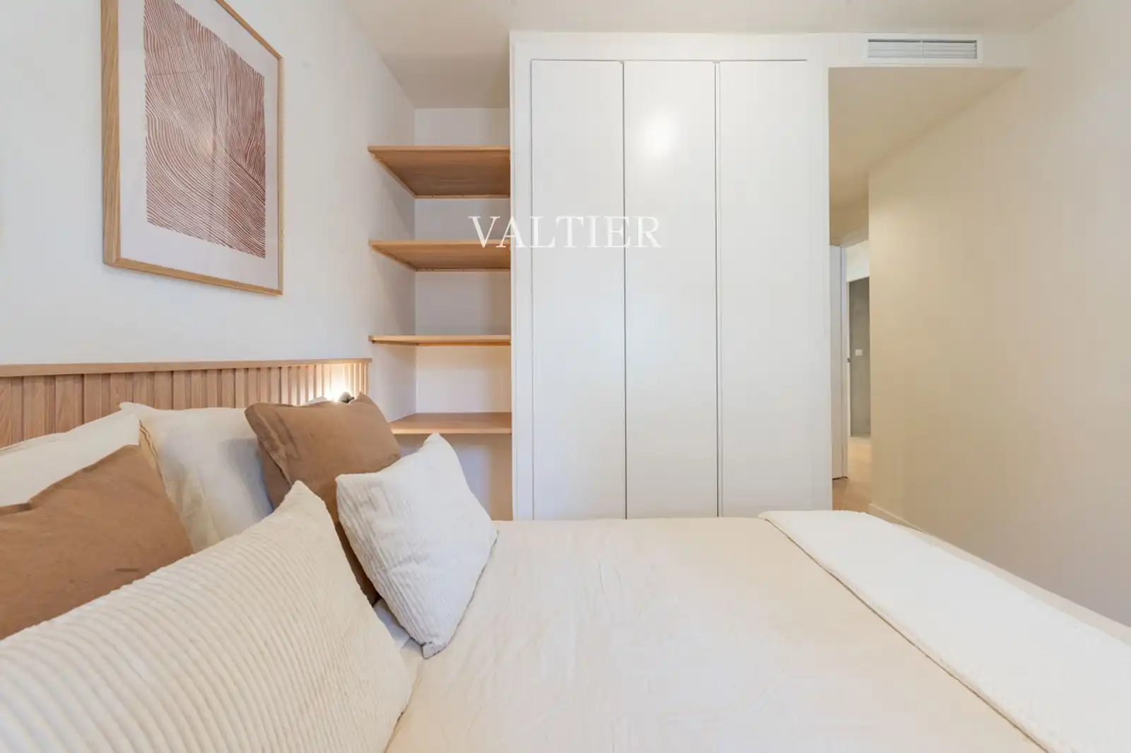Schlafzimmer von Wohnung zur Miete in Madrid mit Klimaanlage, Heizung und Terrasse