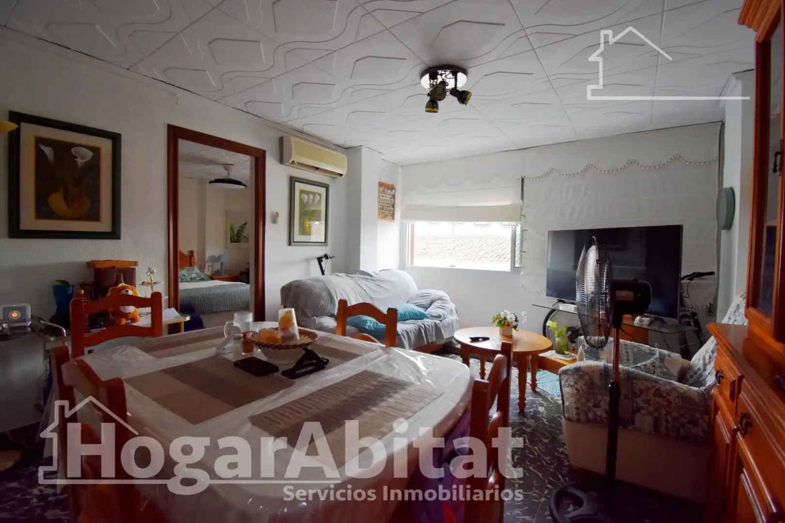 Sala de estar de Piso en venta en Almoines con Aire acondicionado