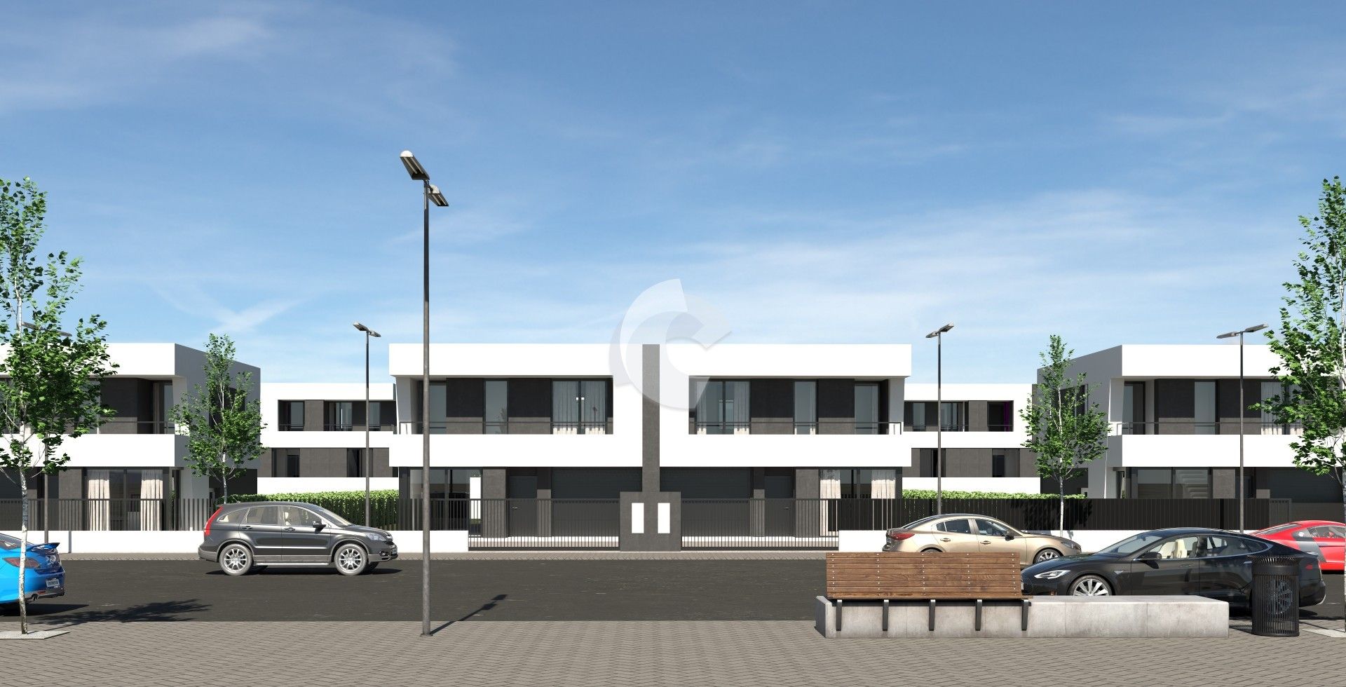 Exterior view of Single-family semi-detached for sale in Miño  with Private garden