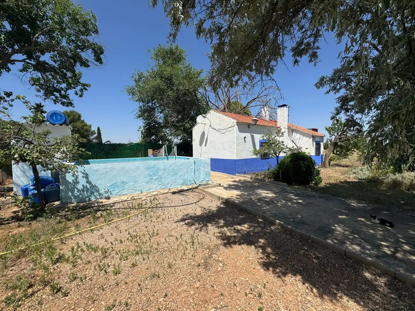 Vista exterior de Finca rústica en venta en Valdepeñas con Piscina