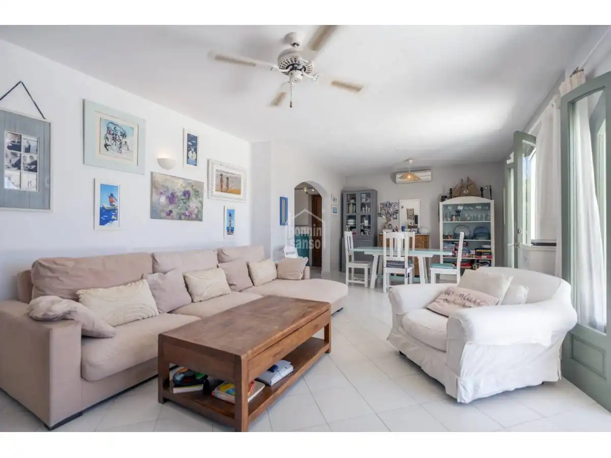 Sala de estar de Casa o chalet en venta en Sant Lluís con Jardín privado, Terraza y Piscina
