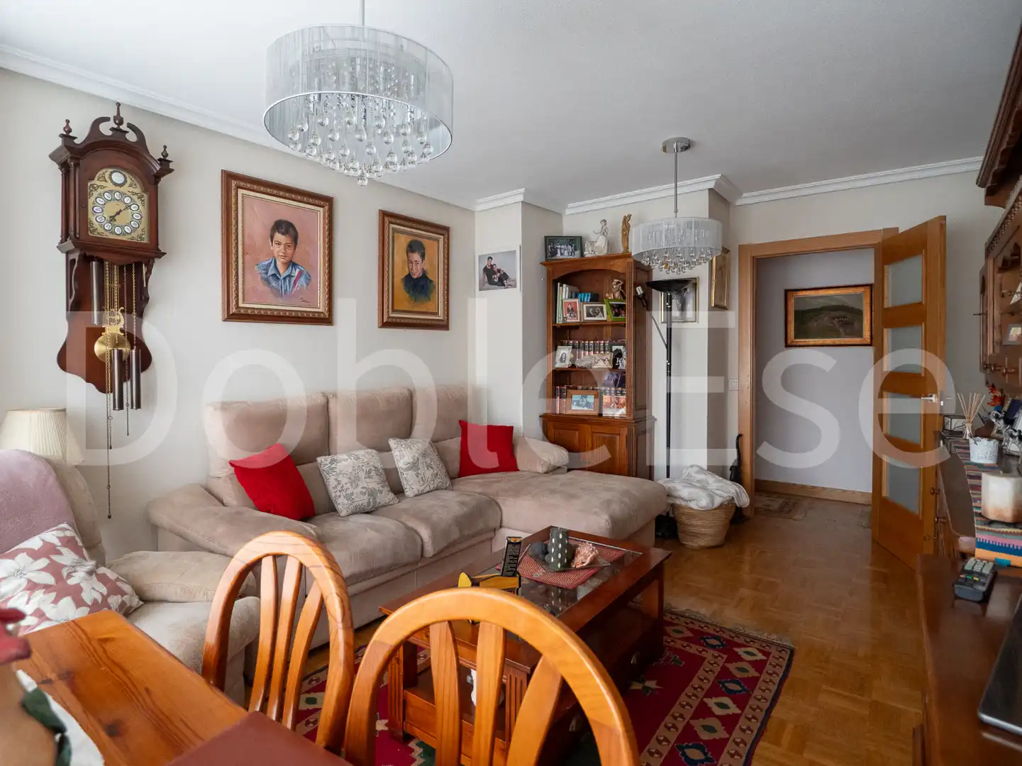 Sala de estar de Piso en venta en Gijón  con Calefacción, Parquet y Trastero